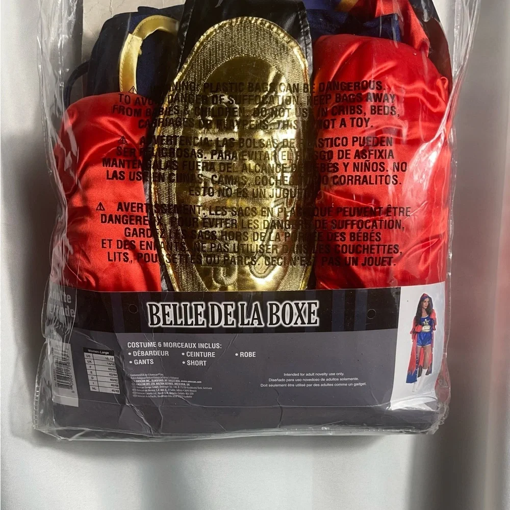 Halloween Costume Knockout Womens Boxing  6pcs. NWT Size L - Picture 6 of 6